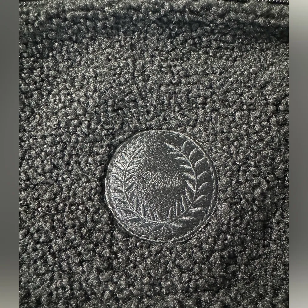 VS Pink Fluffy Sherpa Fleece Logo Belt Bag Black NWT - Image 8