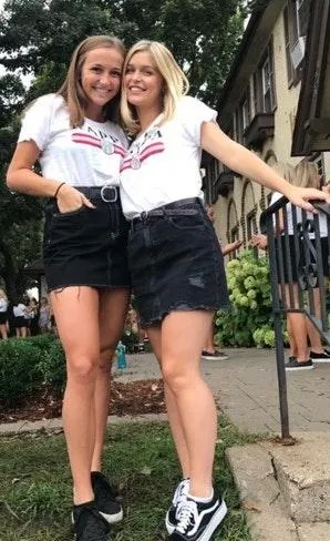 Distressed Black Denim Skirt - Image 3