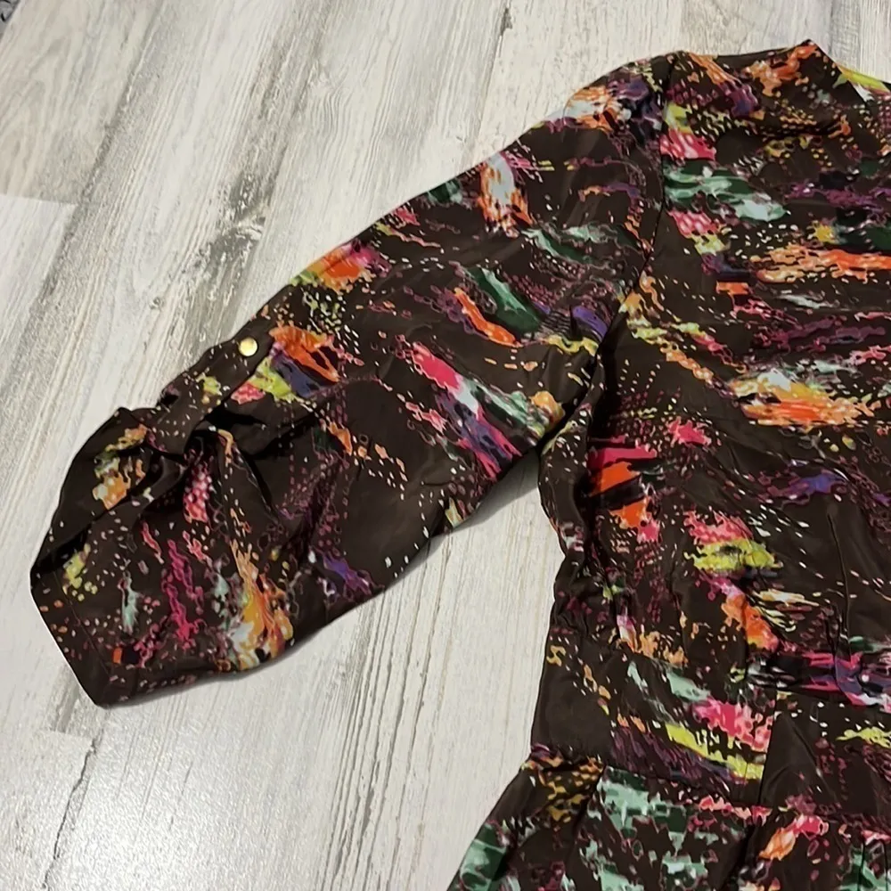 Charlie Jade Silk Dress Size L - Image 4