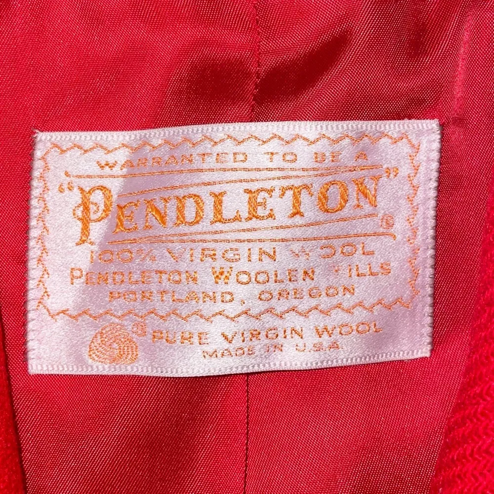 Pendleton Woolen Mills Double Breasted Pea Coat Size 6 - Image 2
