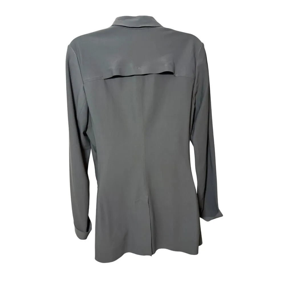 Athleta  Interstellar Blazer in Arbor Olive Sz. 8 - Image 5