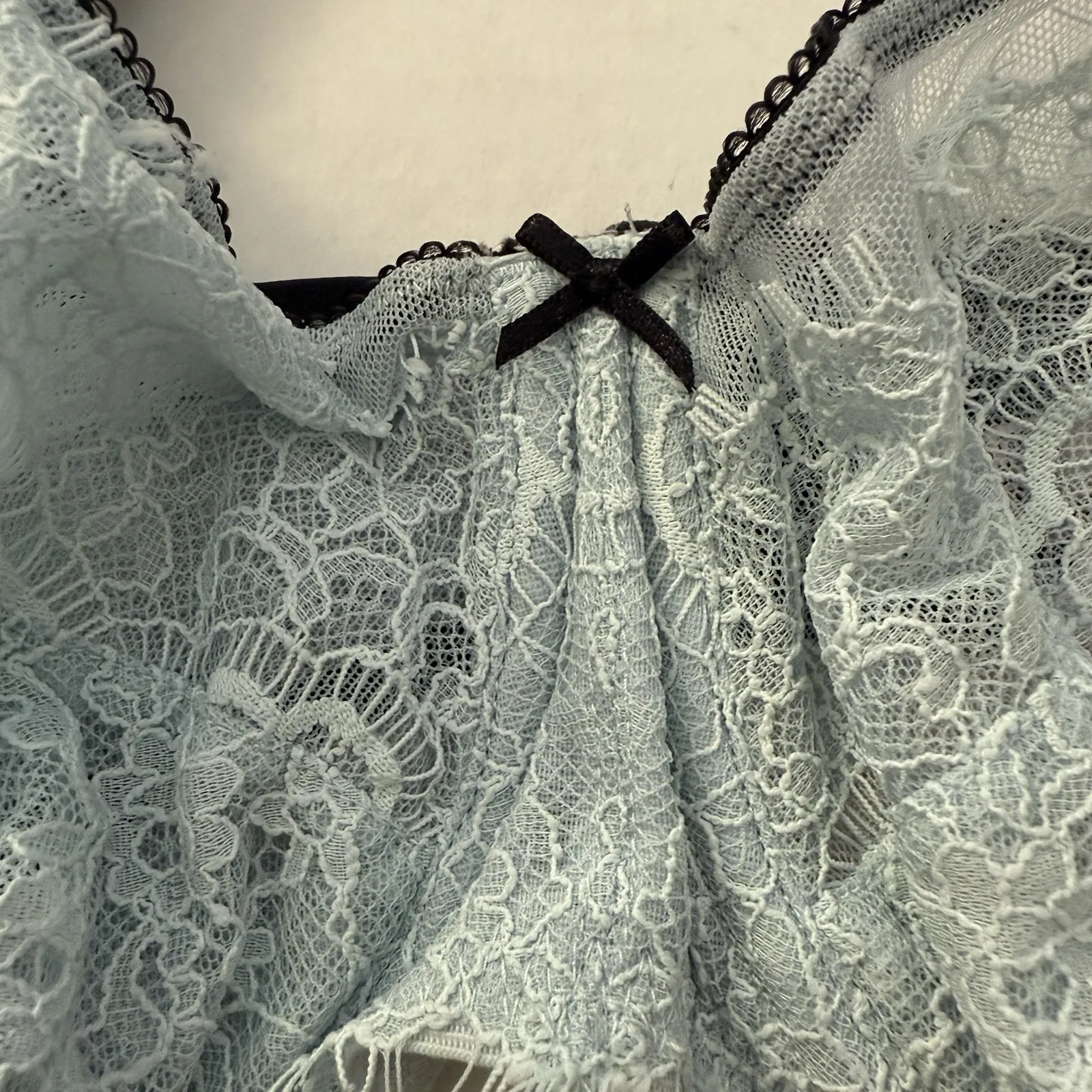 Victoria's Secret Dream Angels Wicked Unlined Balconette Bra‎ Blue Black 38DD - Image 4