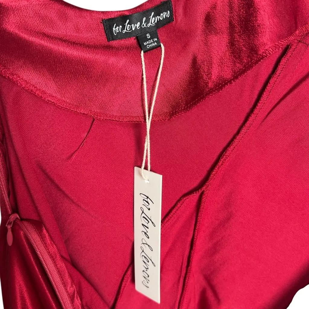 NWT Red For Love And Lemons “Elora” Midi Dress Size Small Women’s - Image 11