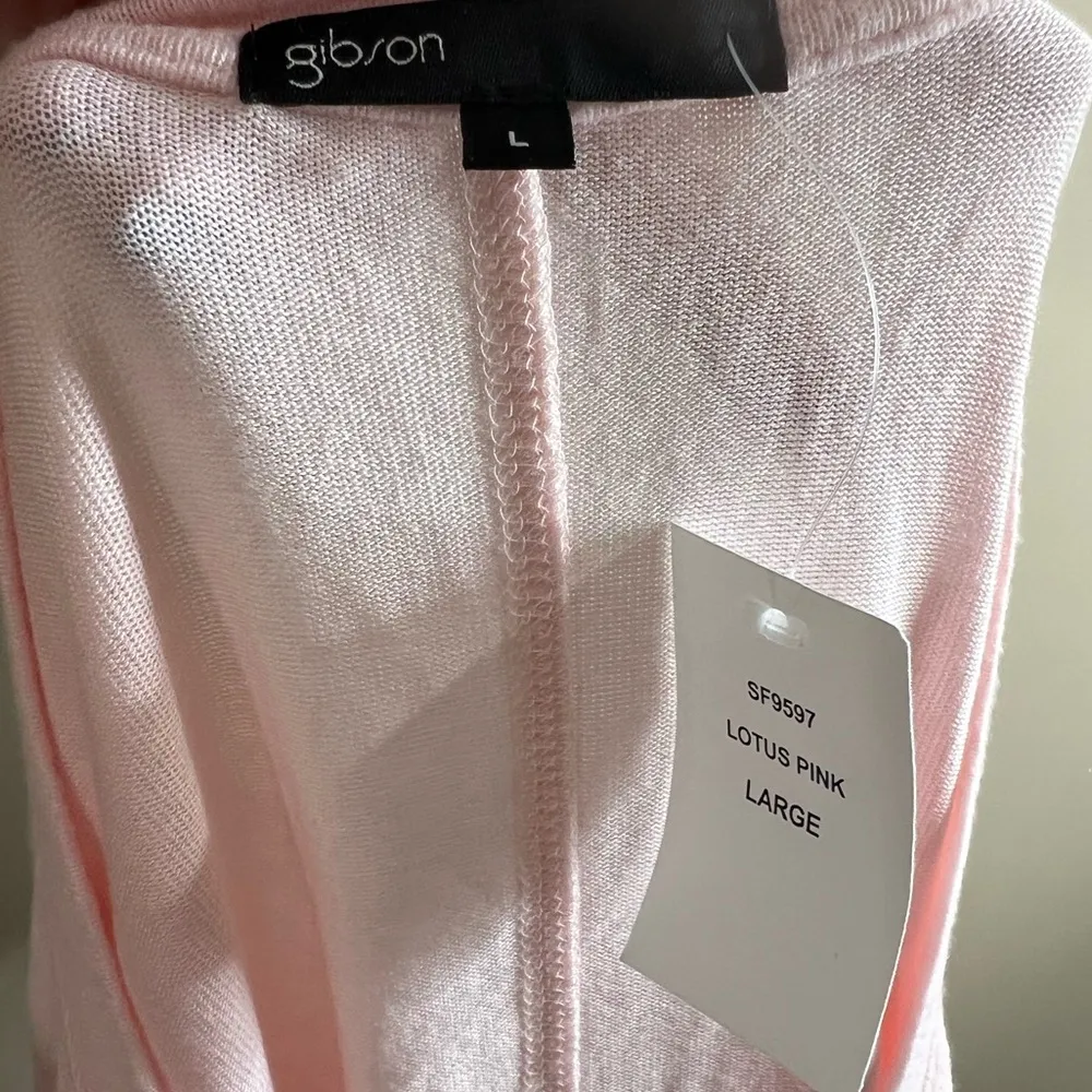 NWT Gibson pale pink sweater large - Image 10