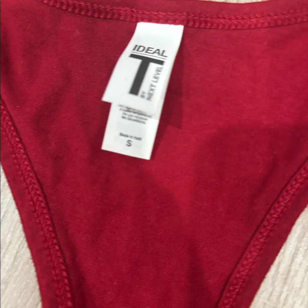 santa clara university SCU workout tank Red - Image 2