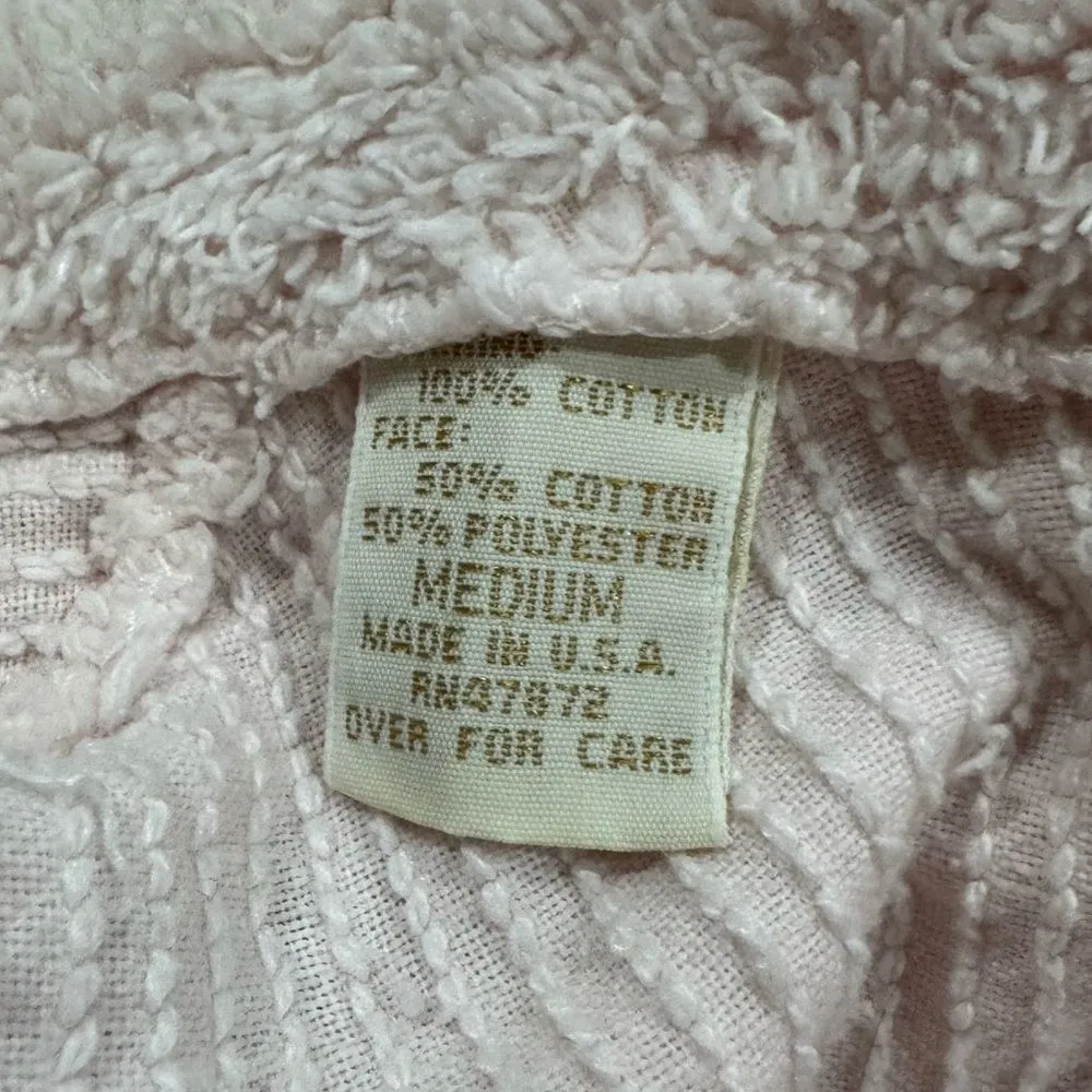 Victoria’s Secret Gold Label Light Pink Terrycloth Bath Robe Women’s Medium - Image 3