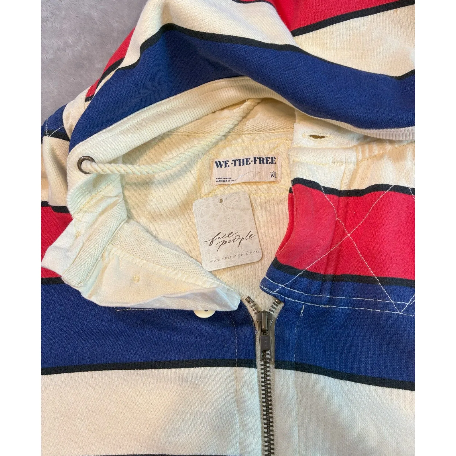 Free People We The Free Ry Zip Thru Jacket Hoodie - Image 4