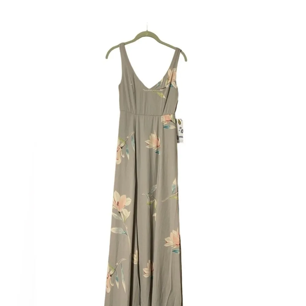 Show Me Your Mumu NEW Size XXS  Kendall Chiffon V Neck Maxi Bridesmaid Dress - Image 8