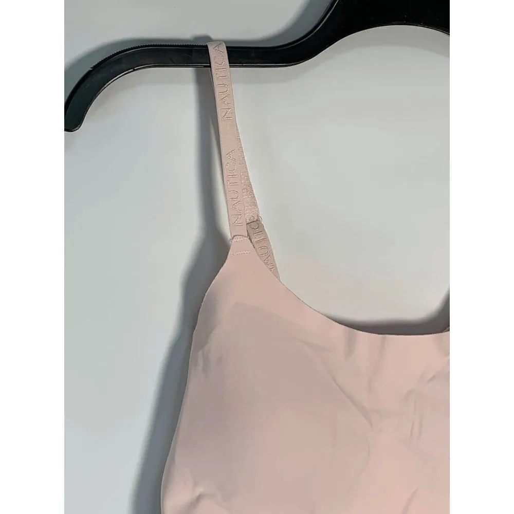 Nautica Intimates Women's Adjustable Strap Pullover Bralette Pink Small - Image 3