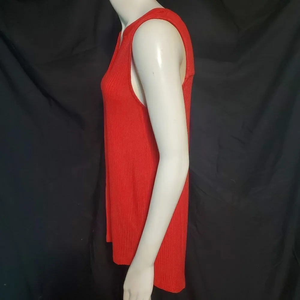 cupio  Red Striped Tank Top (S) - Image 4