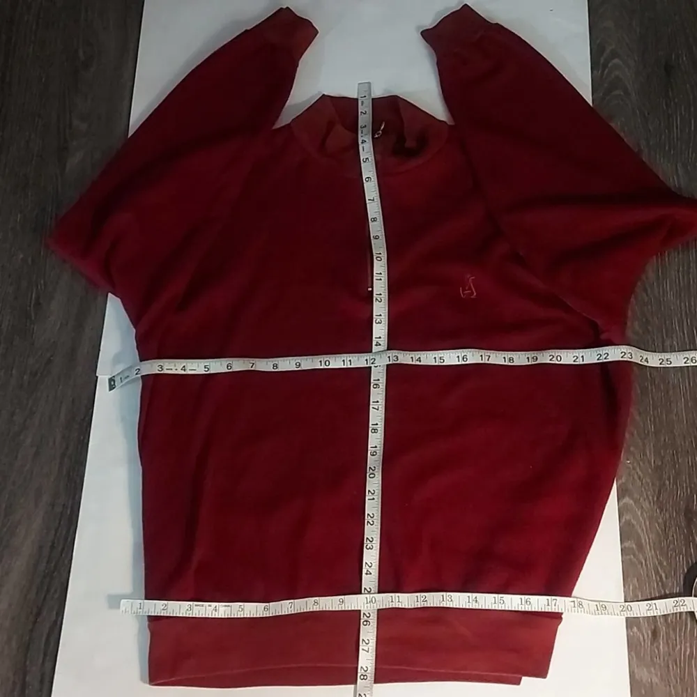 Marbas Men's Maroon Wool Sweater Size L - Image 6