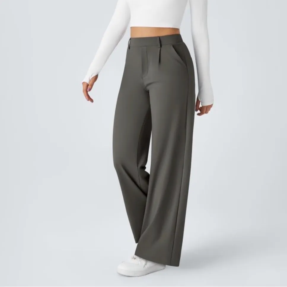 NWT HALARA Flex DayStretch High Waisted Side Pocket Straight Leg Work Pants SP - Image 2