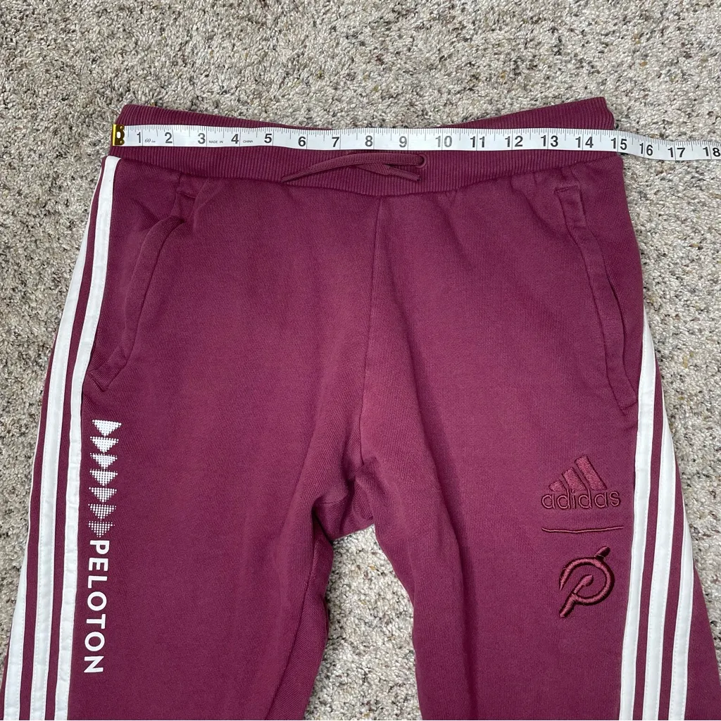 Adidas x Peloton Unisex Sweatshirt Jogger Tracksuit Set Victory Crimson Small S - Image 13