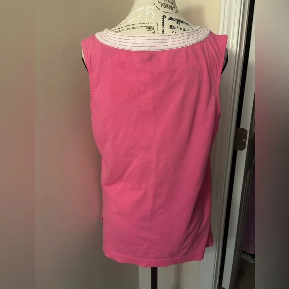 Sleeveless Pink Top Size Large - Image 3