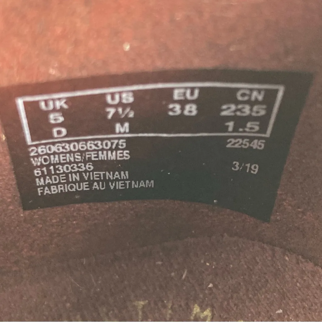 Clarks Collection Women's Ashland Lane Burgundy Red Leather Flat Loafer Size 7.5 - Image 8