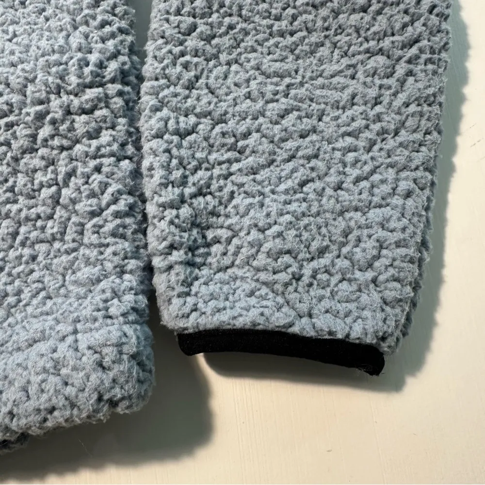 LOVE TREE SHERPA FLEECE PULL OVER IN BLUE - Image 5