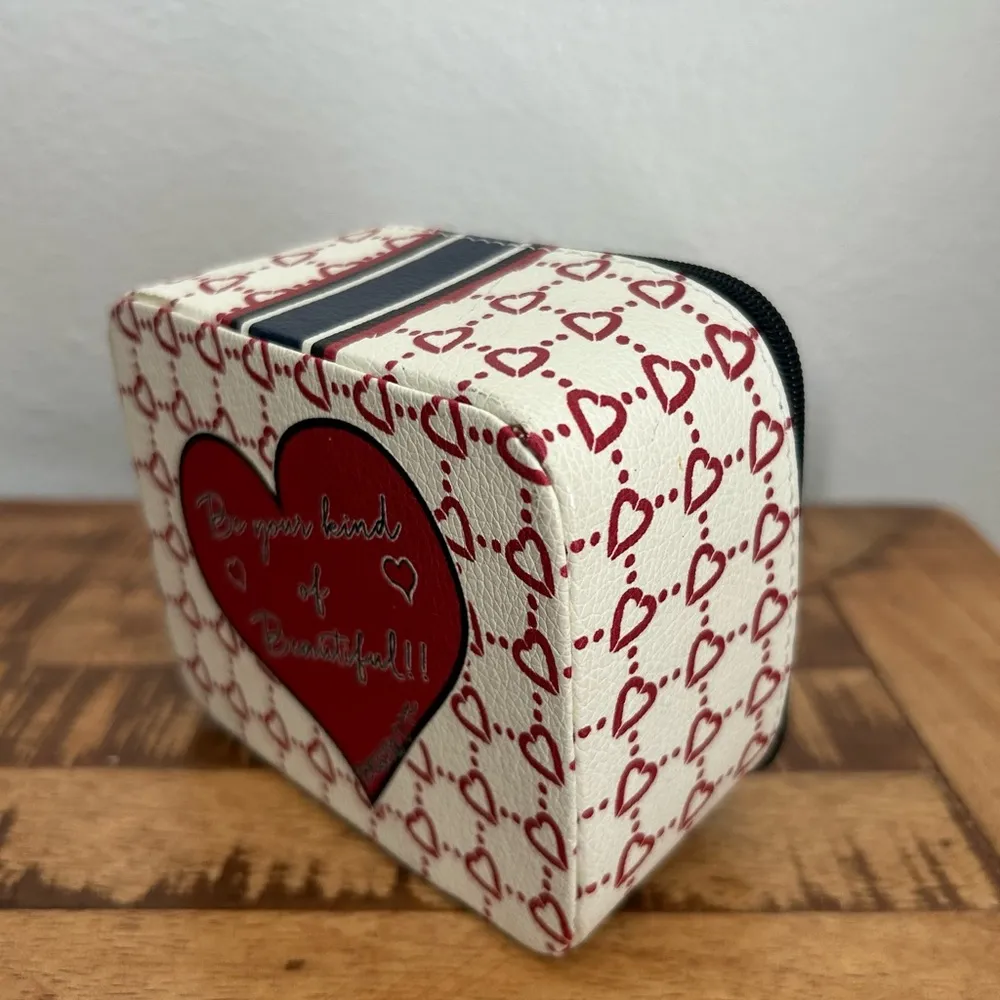 BRIGHTON “BE YOUR KIND OF BEAUTIFUL” ZIP AROUND SMALL TRAVEL JEWLERY BOX NWOT - Image 6