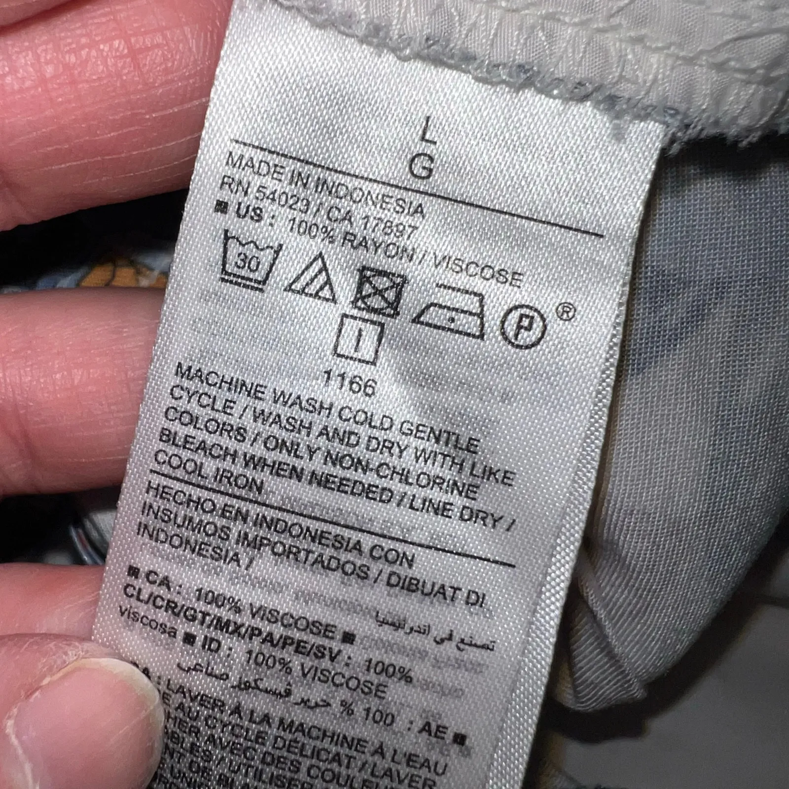 Old Navy Womens Shorts Tropical Floral Print Summer Blue Cream Brown Large - Image 5