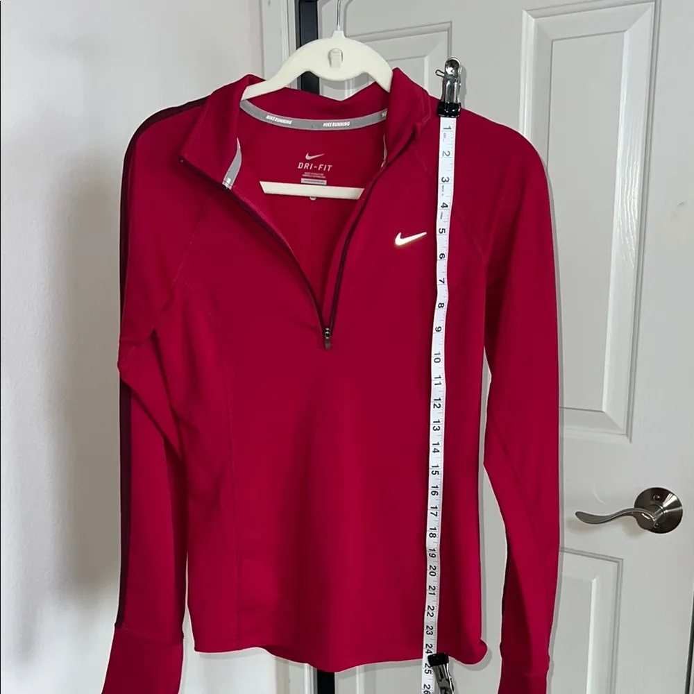 Nike  Red Half-Zip‎ Dri-FIT Top - Image 7