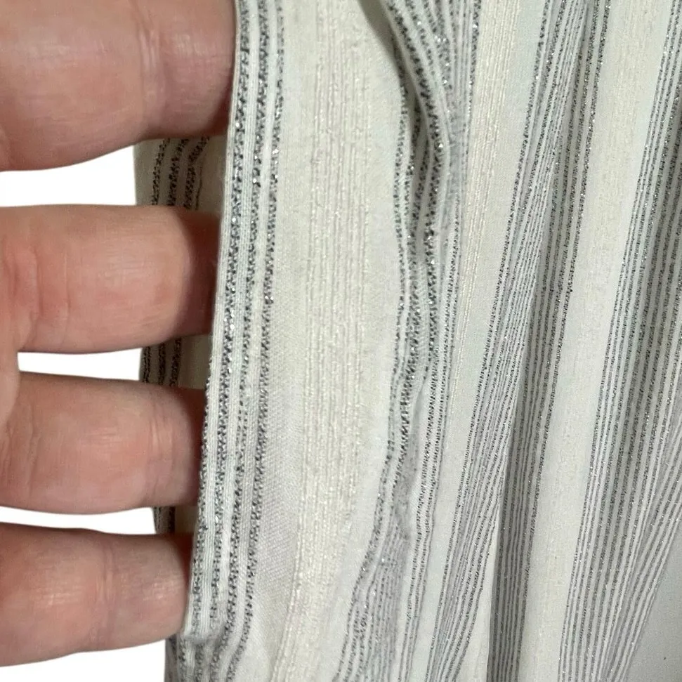 NWT ANTHROPOLOGIE BISHOP & YOUNG Women’s Metallic Striped Jumpsuit - Image 2