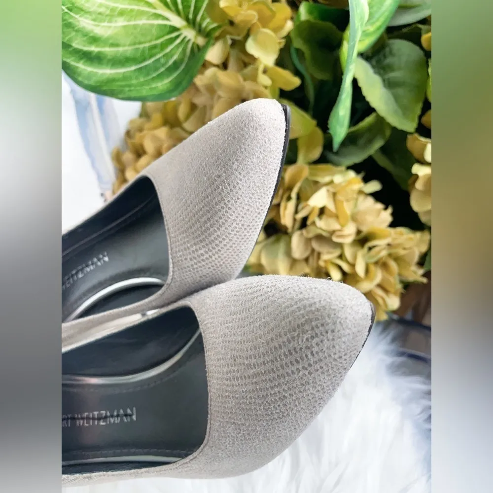 Stuart Weitzman  Grey/Tan  Heel Pumps - Image 2
