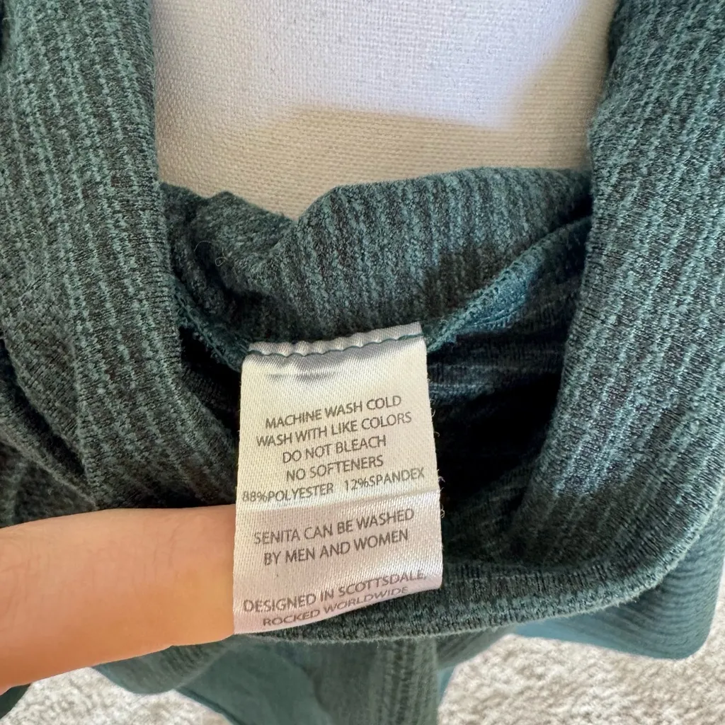 Senita Athletics Ponderosa Mock Neck Pullover | EUC | Pocket | S | Oversize - Image 9