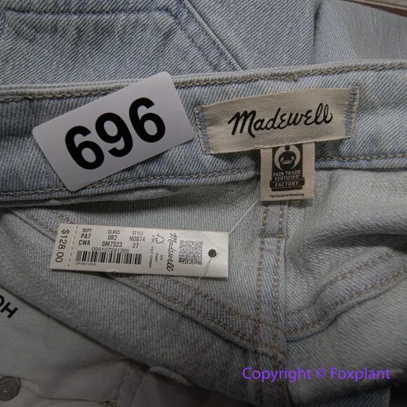 New! Madewell The Curvy Perfect Vintage Jean chesthunt‎ wash size 27 - Image 16