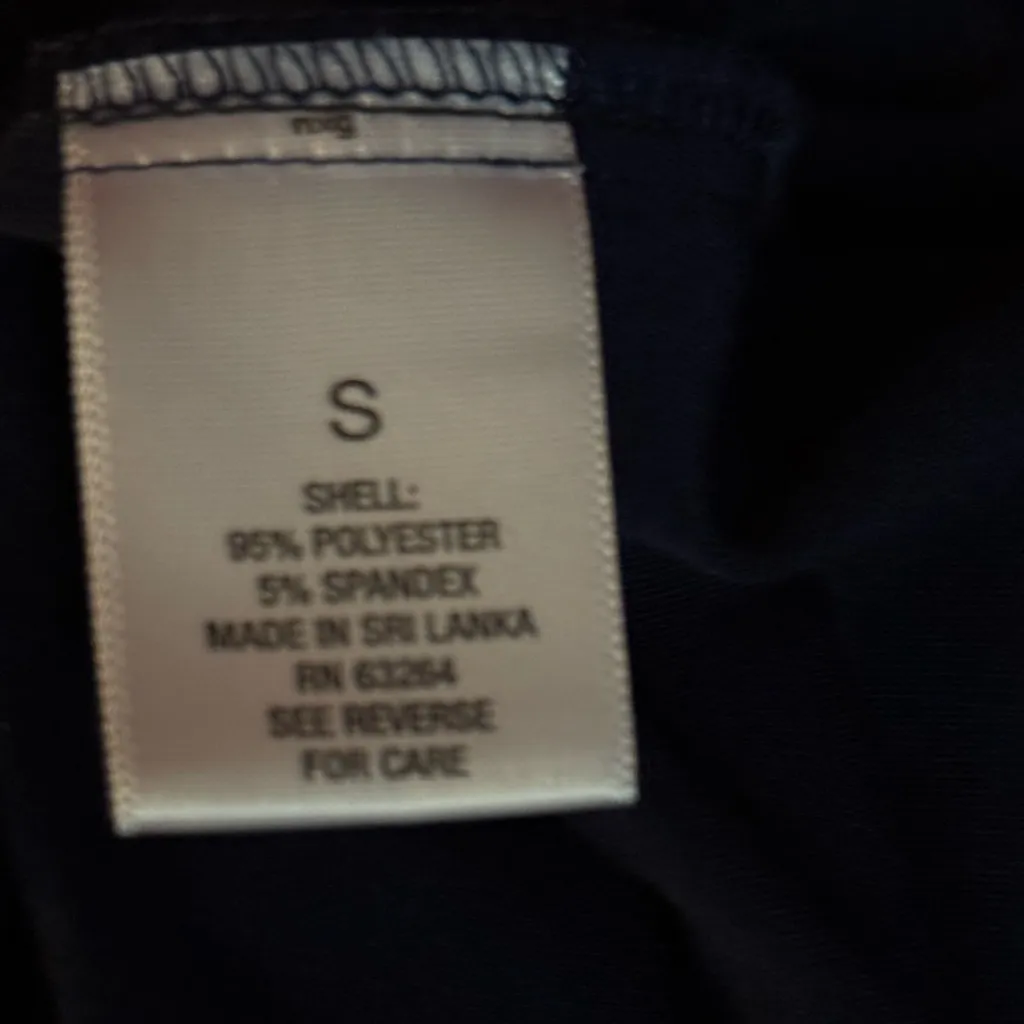 ROZ & ALI  Navy Sleeveless Dress with Zipper Detail - Image 11