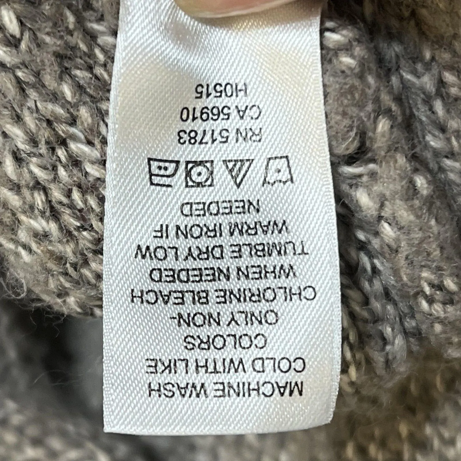 Maurices Cardigan Sweater Womens Medium Taupe Heather Open Front Pointelle Knit - Image 7