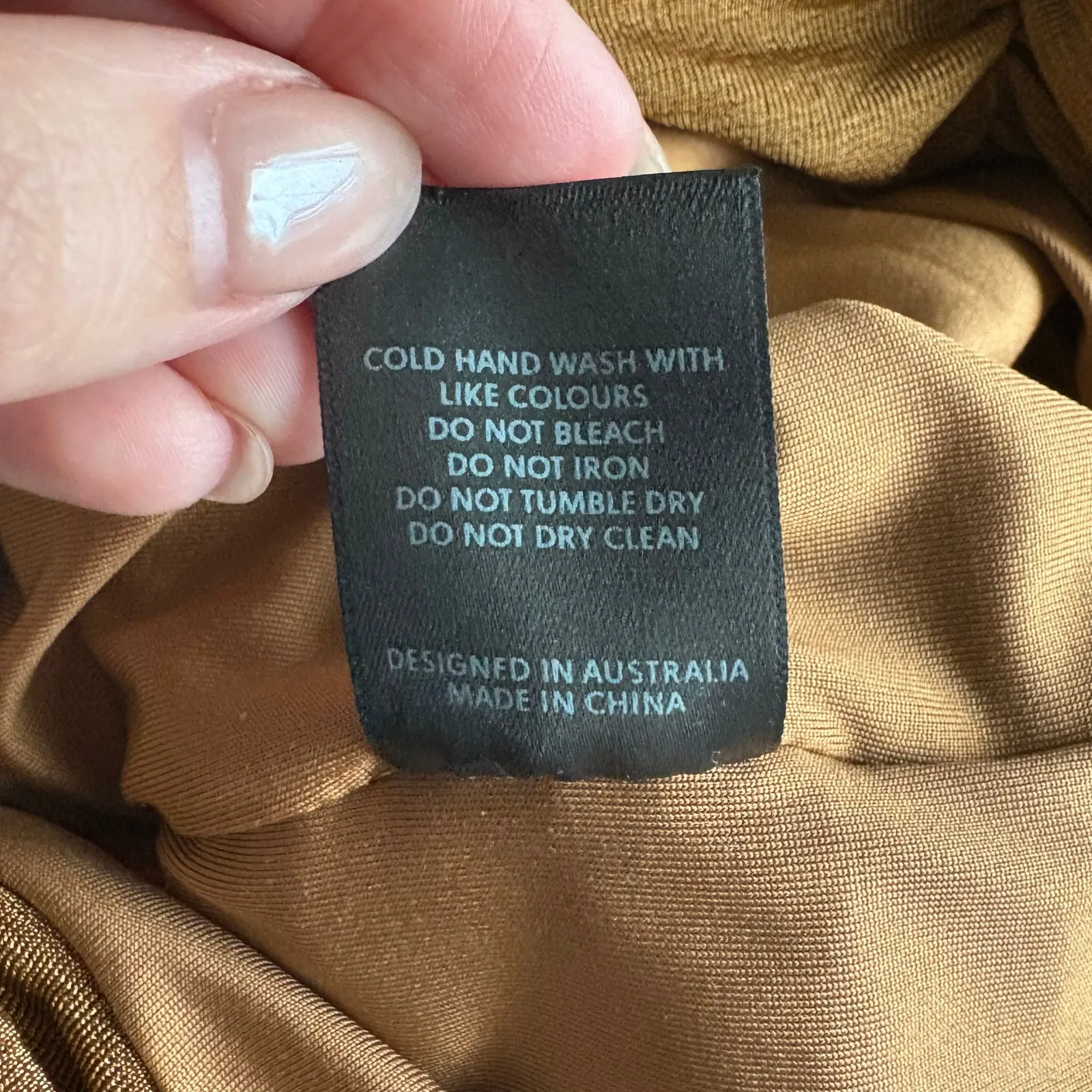 Misha Roisin Ruched Long Sleeve Cutout Minidress in Bronze Size 4 Brown - Image 6