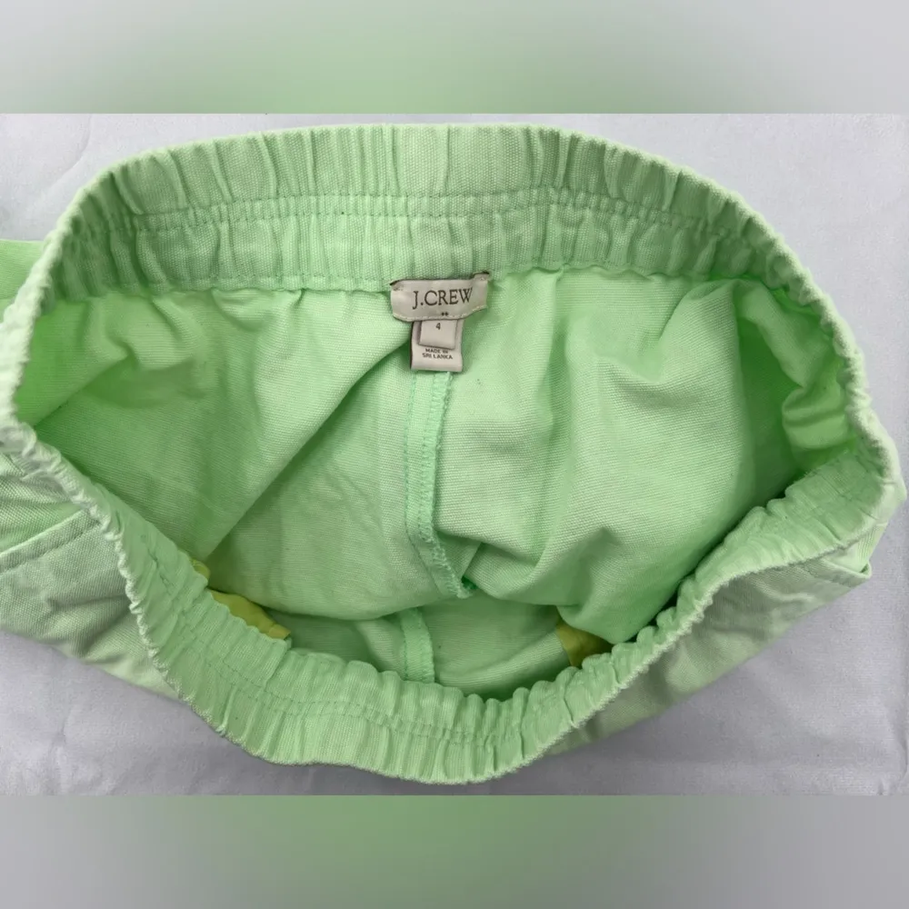 J.Crew Factory Women's 4 - Crisp Celery Green Boardwalk Pull-On Shorts - Image 6