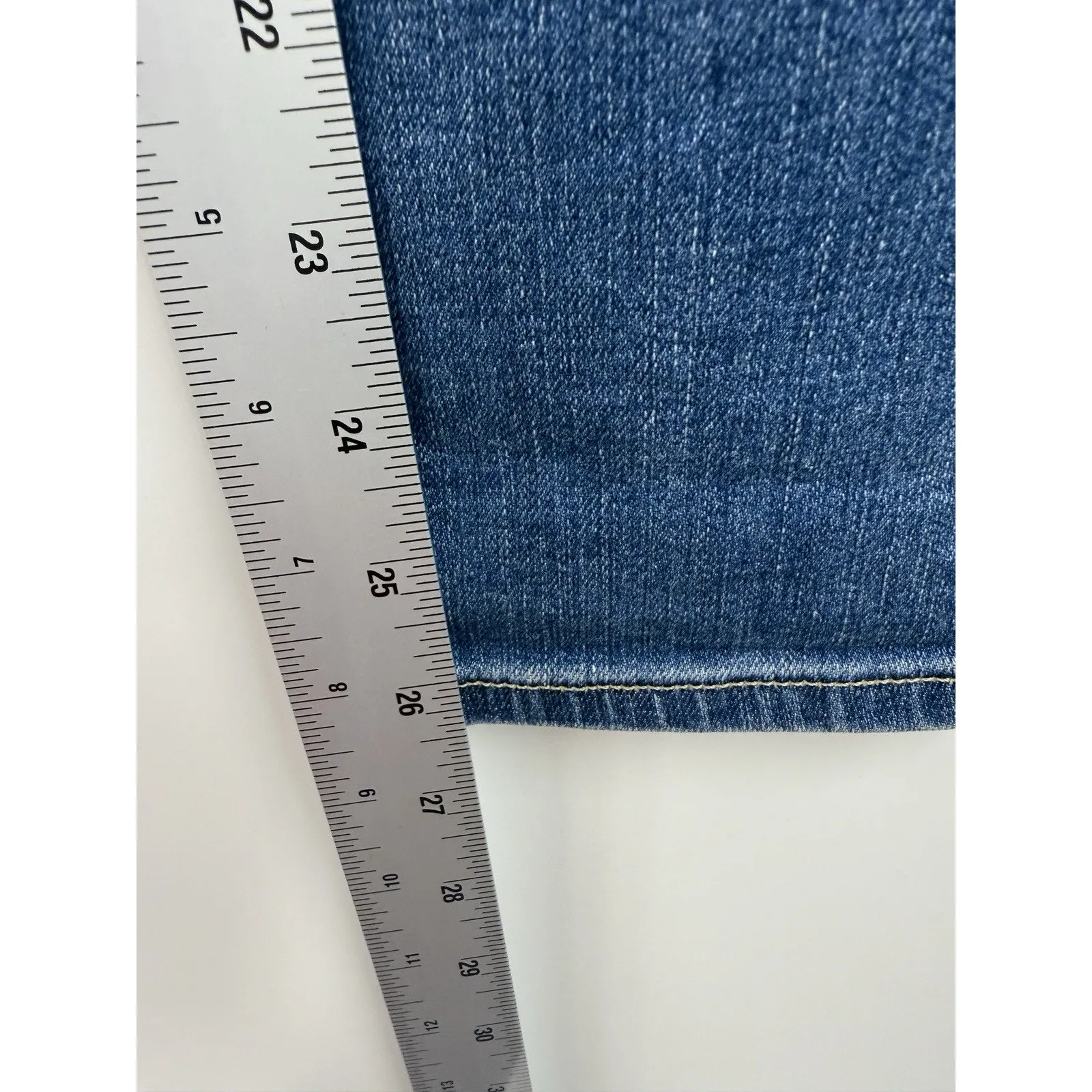 AG Anthropologie Jeans The Stevie High-Rise Ankle‎ Petite Size 25 Medium Wash - Image 8