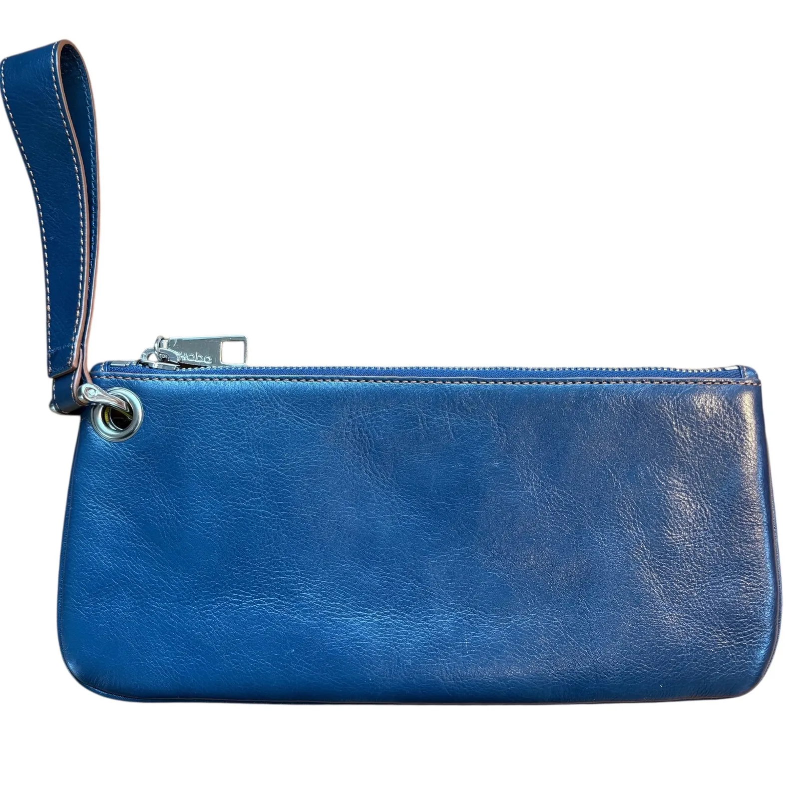 HOBO‎ International Vida leather Wristlet Clutch Blue Wallet Bag Small Purse - Image 2