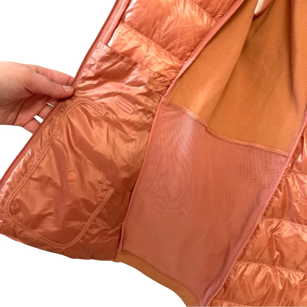 Lululemon Down For It All Vest Shine Pink Savannah Peach 8 Goose Down Puffer Run - Image 6