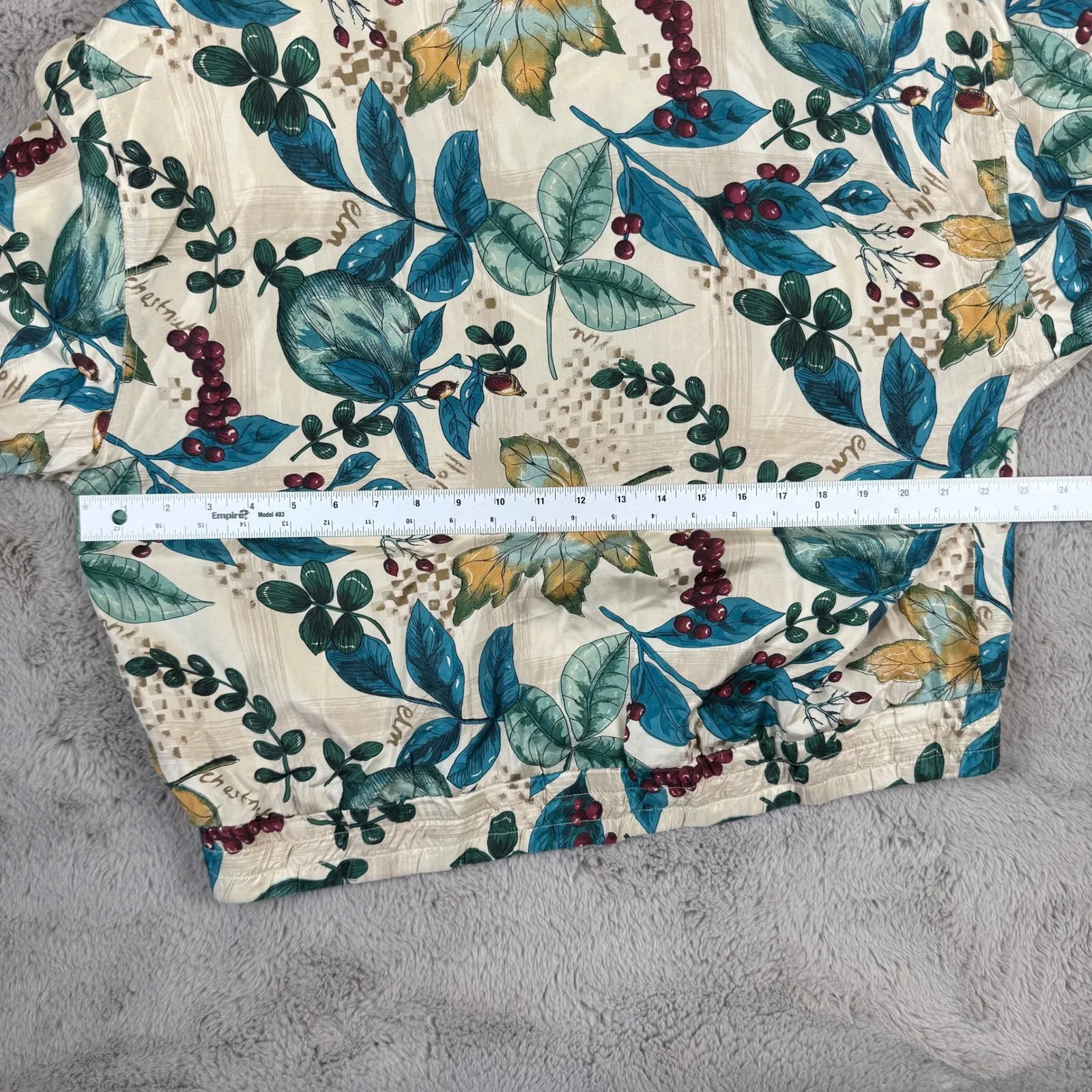 Vintage Petite Sophisticate Floral 100% Silk Bomber Jacket Botanical Print L - Image 4