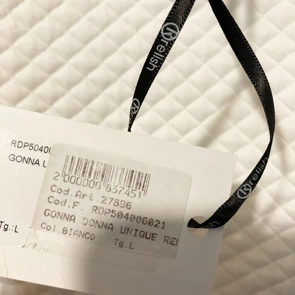 Relish women's L large front zip puff textured stretchy skirt 30 - Image 6