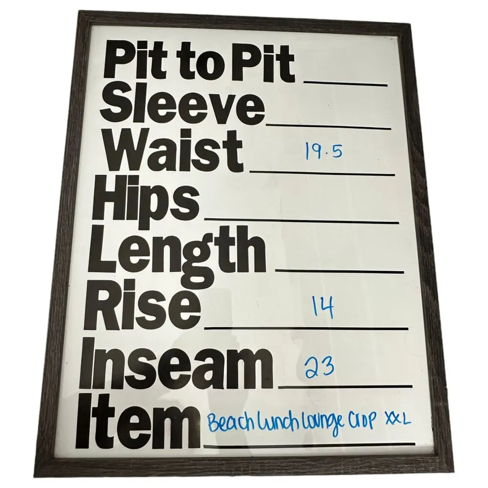 Beach Lunch Lounge Stripe Wide Leg Linen Flowy Crop Pants XXL NEW without Tags - Image 6