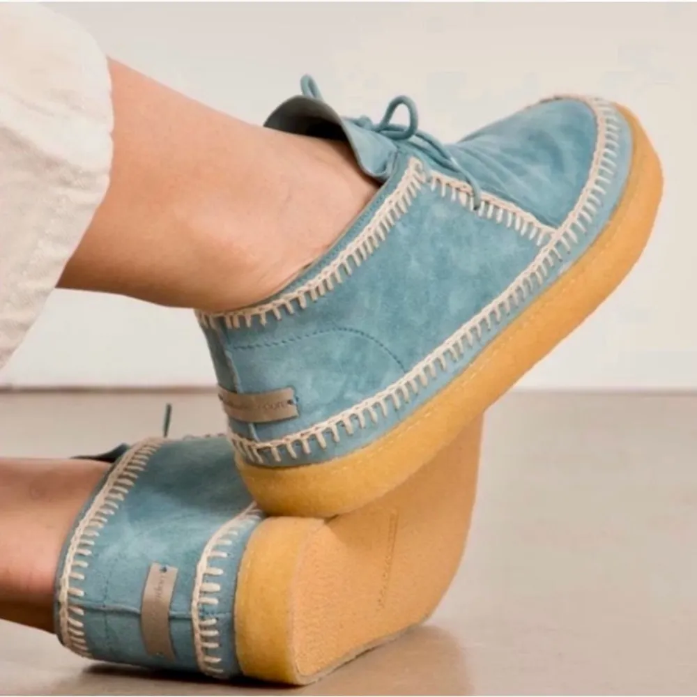 FREE PEOPLE Laidback London Shenje Crochet Lace Up Chukka Boots - Image 10