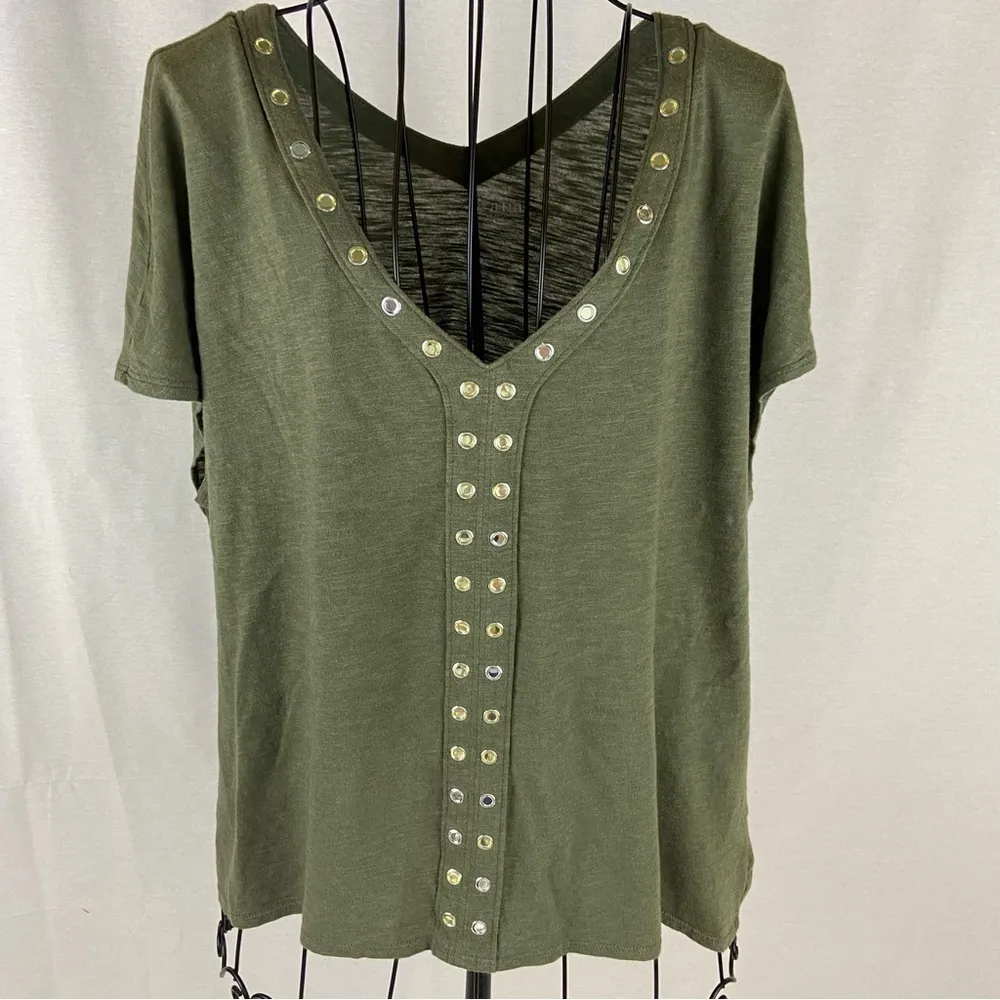 OLIVE Green a.n.a. Embellished Sleeveless Top - Image 51