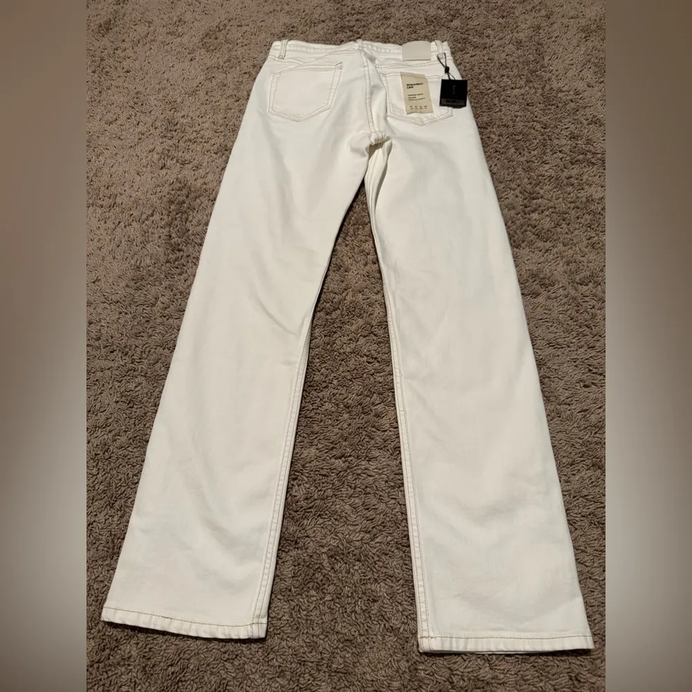 Massimo Dutti White Straight-Leg Jeans – Mid Rise, Size US 4 (NWT) - Image 6