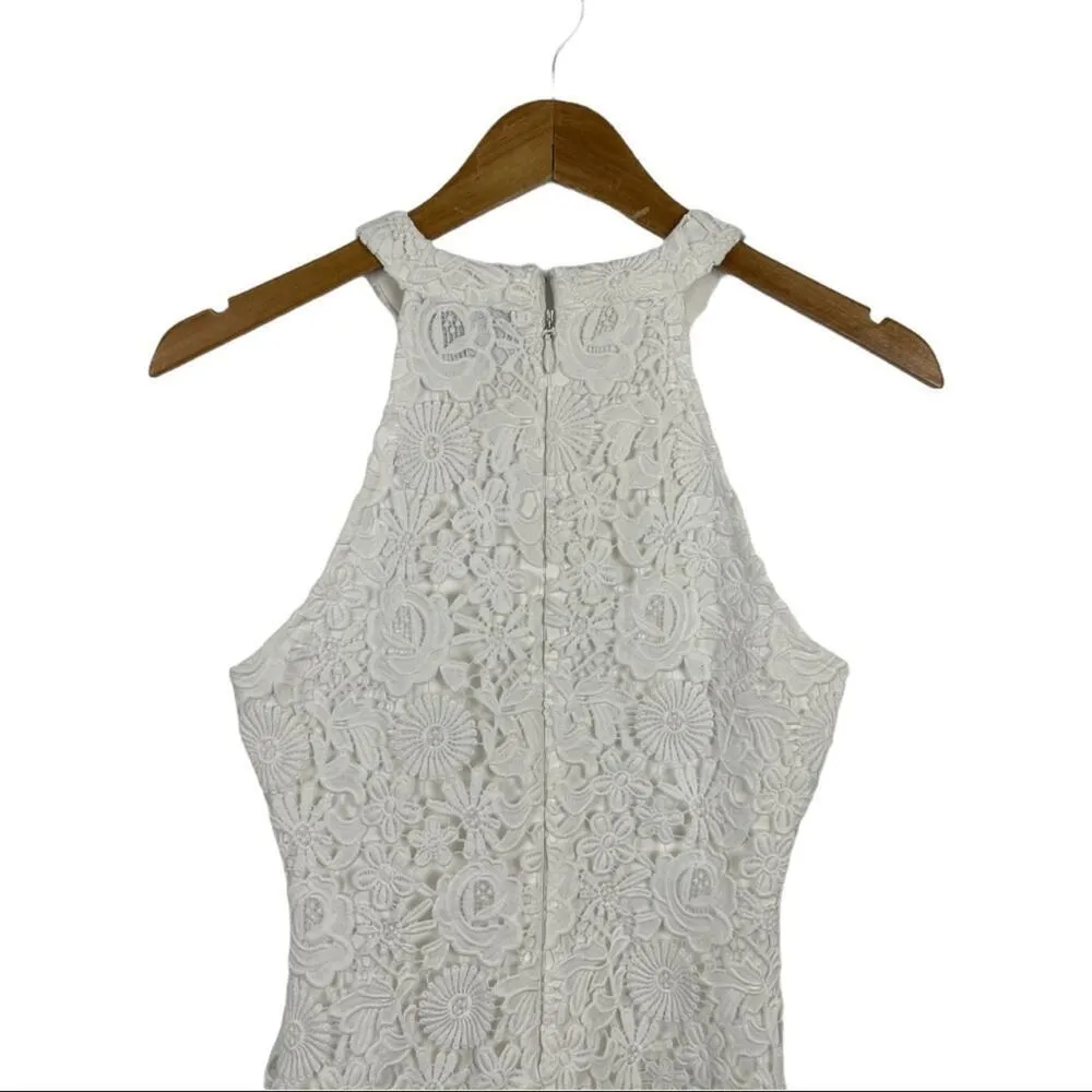 Lulus Love Poem Ivory Lace Mini Party Dress XS - Image 8