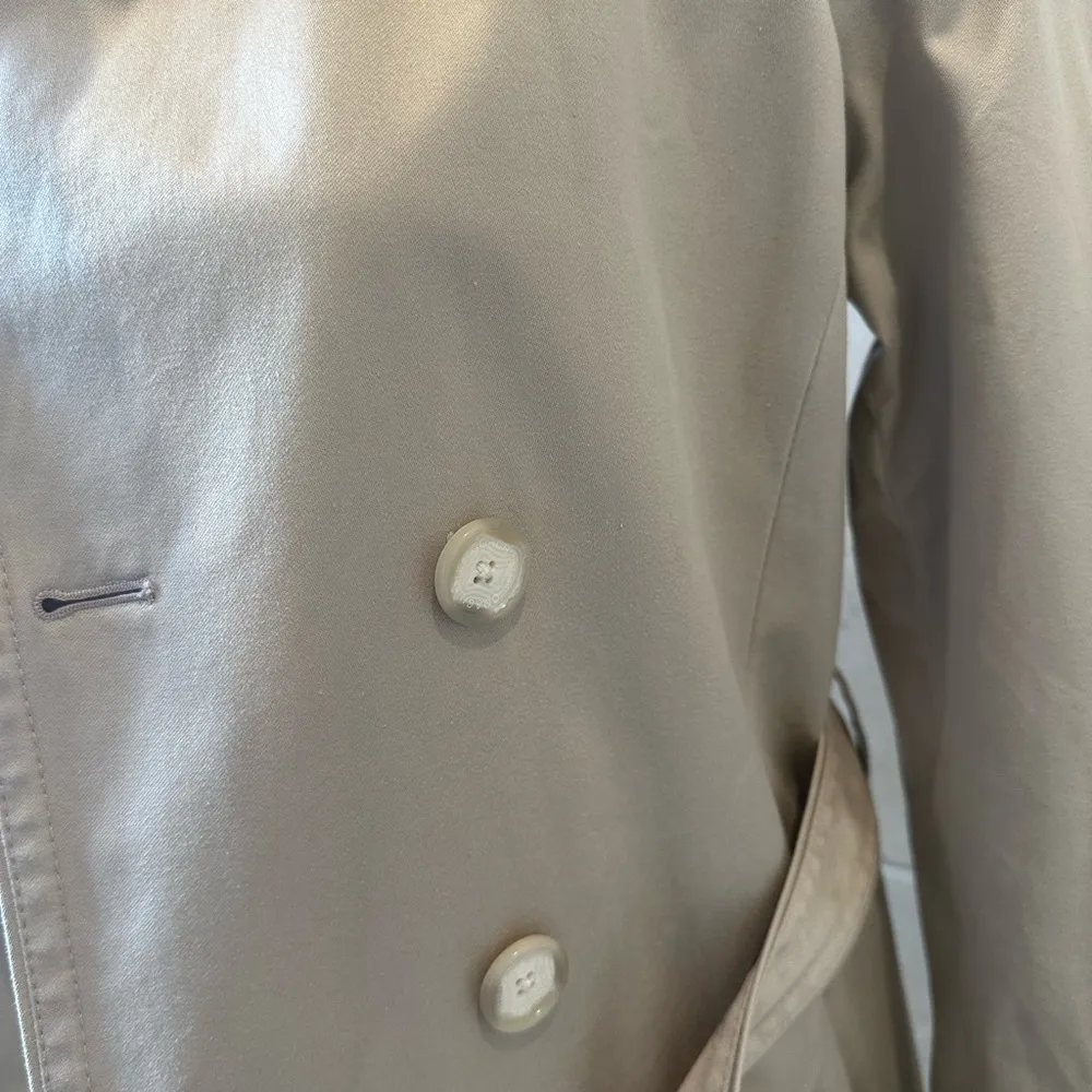 Coach Beige Double-Breasted Trench Coat - Image 16