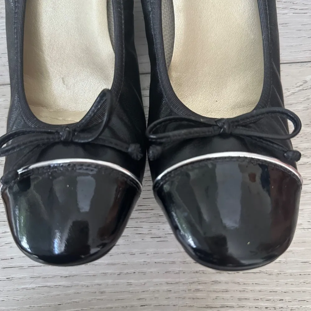 French sole shoe fs/ny fsny black patent heel size 8.5 business‎ casual - Image 3