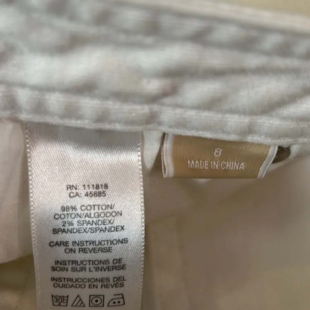 Michael Kors Women's‎ Skinny White Denim Jeans Size 8 - Image 11