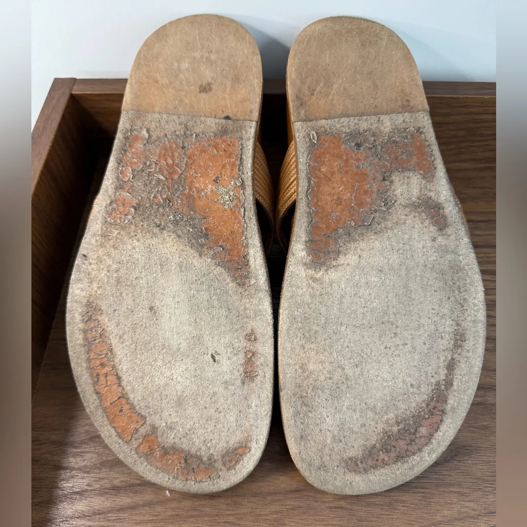 Emme Parsons Roma Strappy Napa Sandals size 8.5 Tan - Image 12