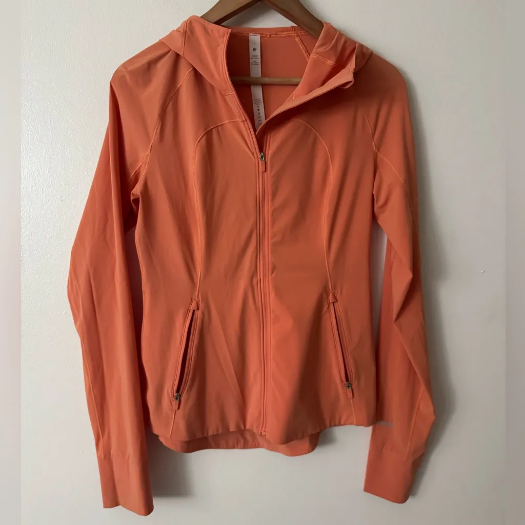Lululemon 4 Mist Over Windbreaker Jacket in Apricot Orange - Image 3