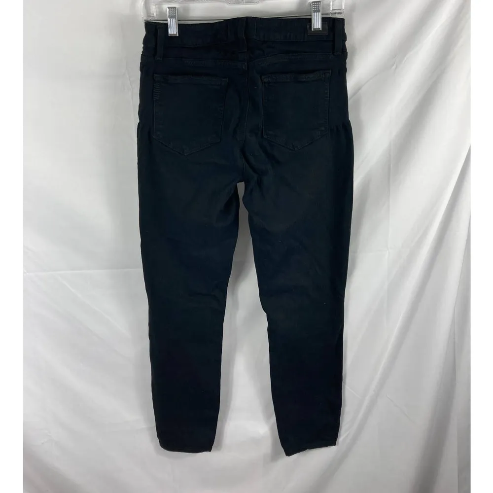 Paige jeans distressed black skinny jean size 29 - Image 4