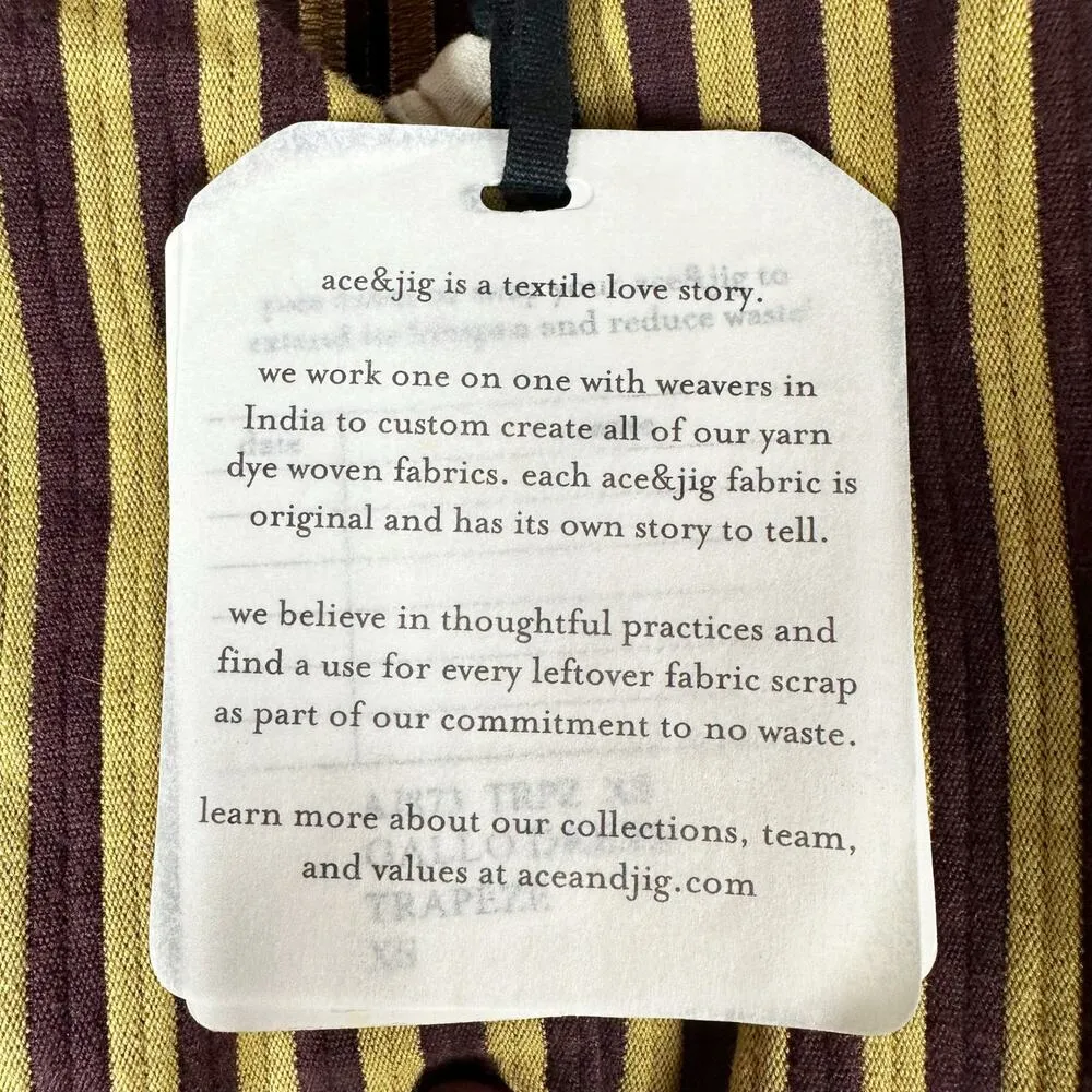 Ace & Jig Gallo Midi Dress Trapeze Size XS Belted Pockets - Image 5