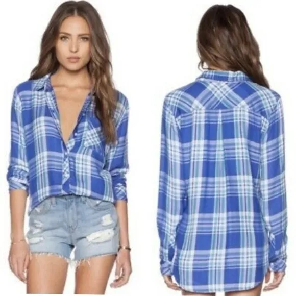 Rails {S}  Hunter Button Down In Blue Violet - Image 2