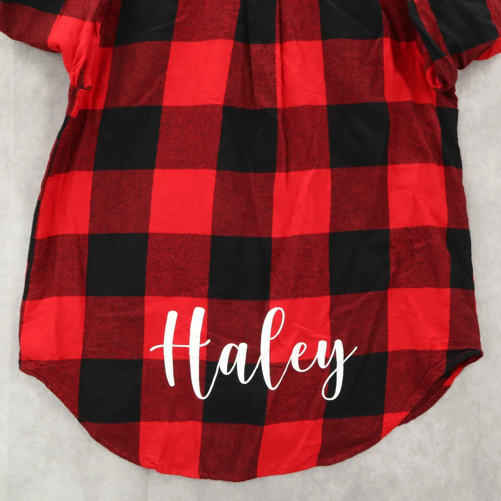 Old Navy Red Flannel Plaid Haley Classic Cabin Americana Relaxed Shirt Large - Image 11